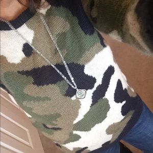 Gianni bini camouflage sweater. Very trendy. New